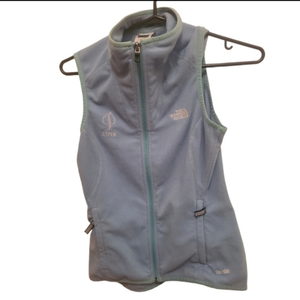 The North Face Aspen  Light Blue Fleece Womens Vest Size XS